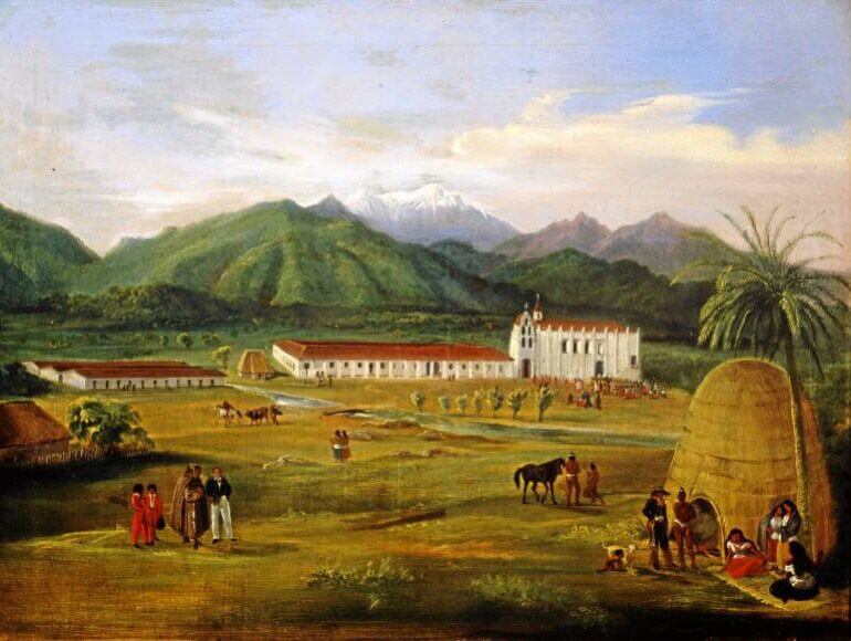 San Gabriel Mission circa 1832