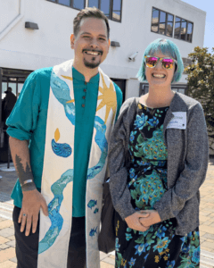 The Reverend Jeremiah Lal Shahbaz Kalendae and UUSM Member Jacinda