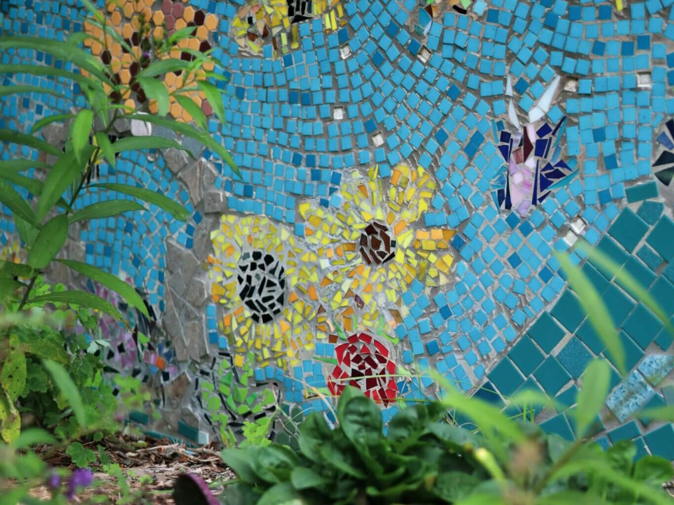 Springtime wall mosaic