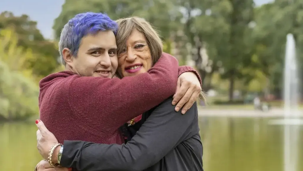 National Center for Transgender Equality - trans couple hugging