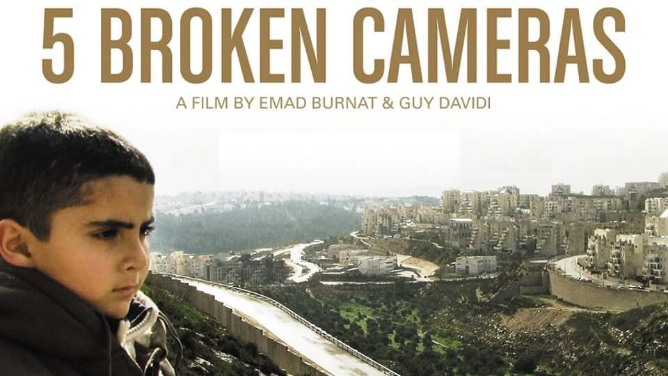 Screening of “Five Broken Cameras” with Jewish Voice for Peace — Sunday, August 4th