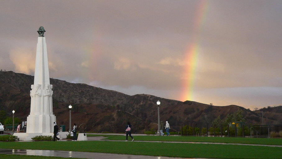 Rainbow at Griffith Observatory