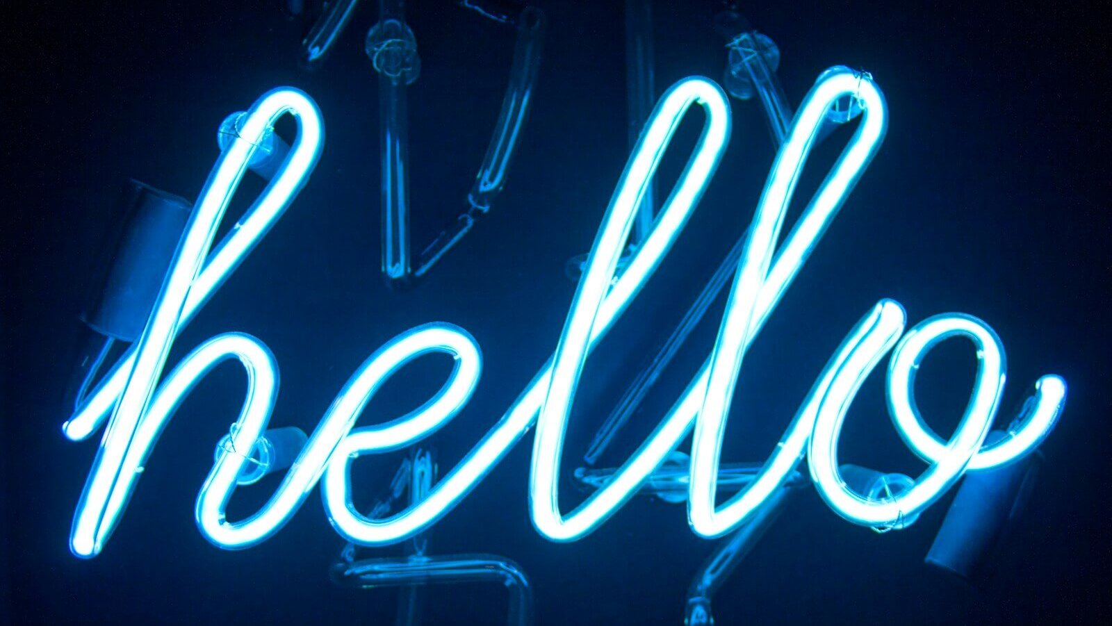 Hello Neon light signage