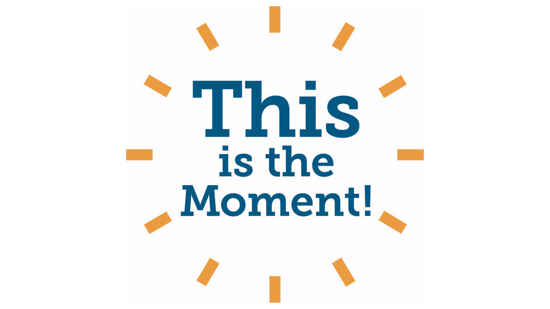 This is the Moment! 25-26 Pledge Drive logo