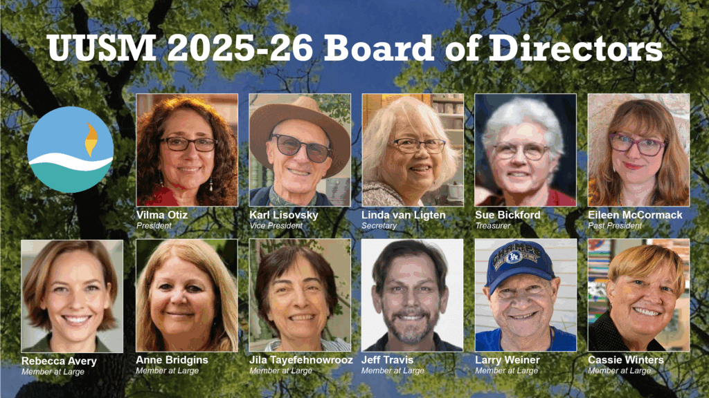 2025-26 UUSM Board of Directors
