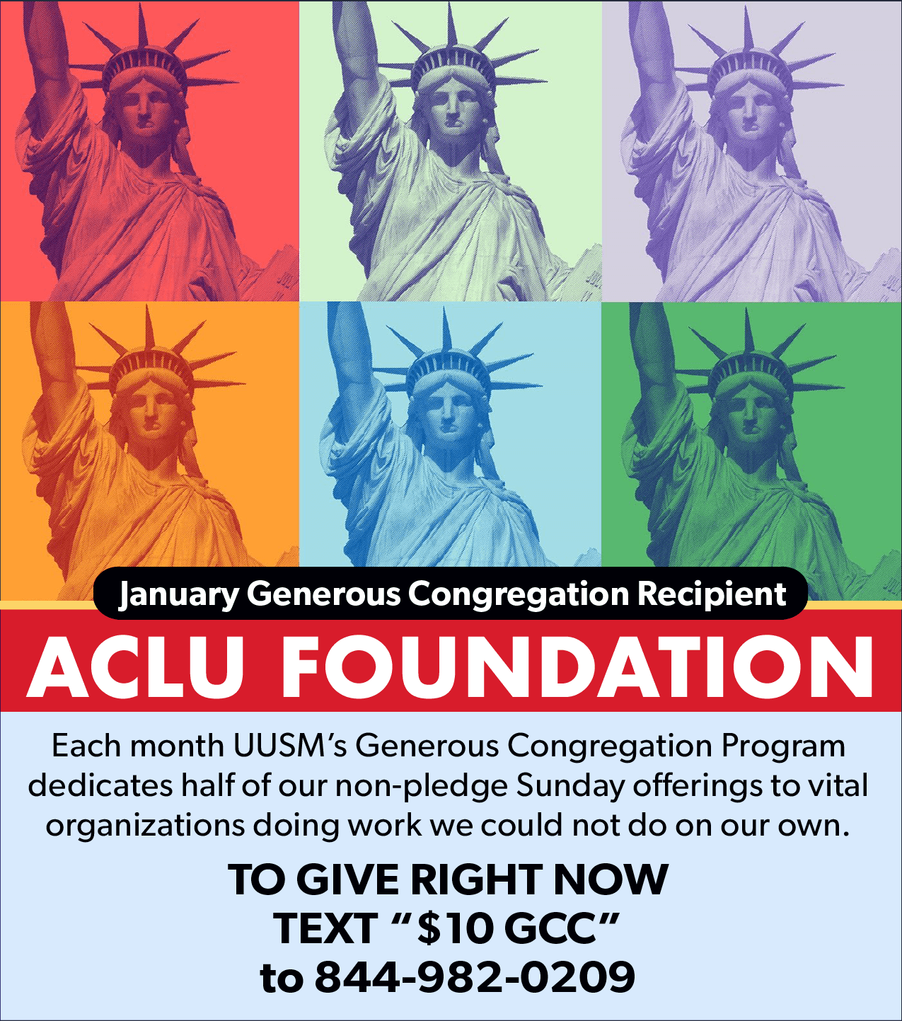 January 2026 GCC supports the ACLU Foundation
