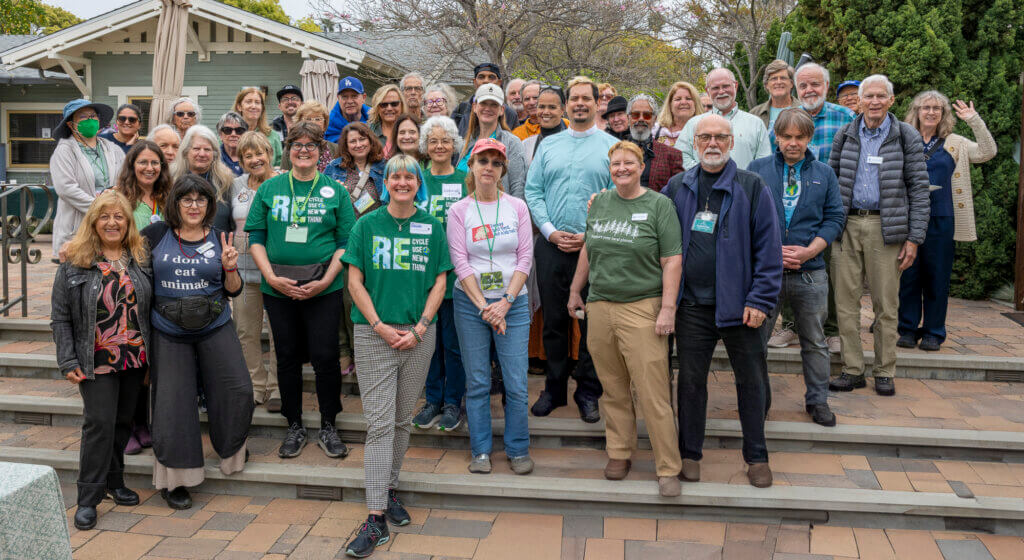 Group wearing green for Green Living Fair 2025