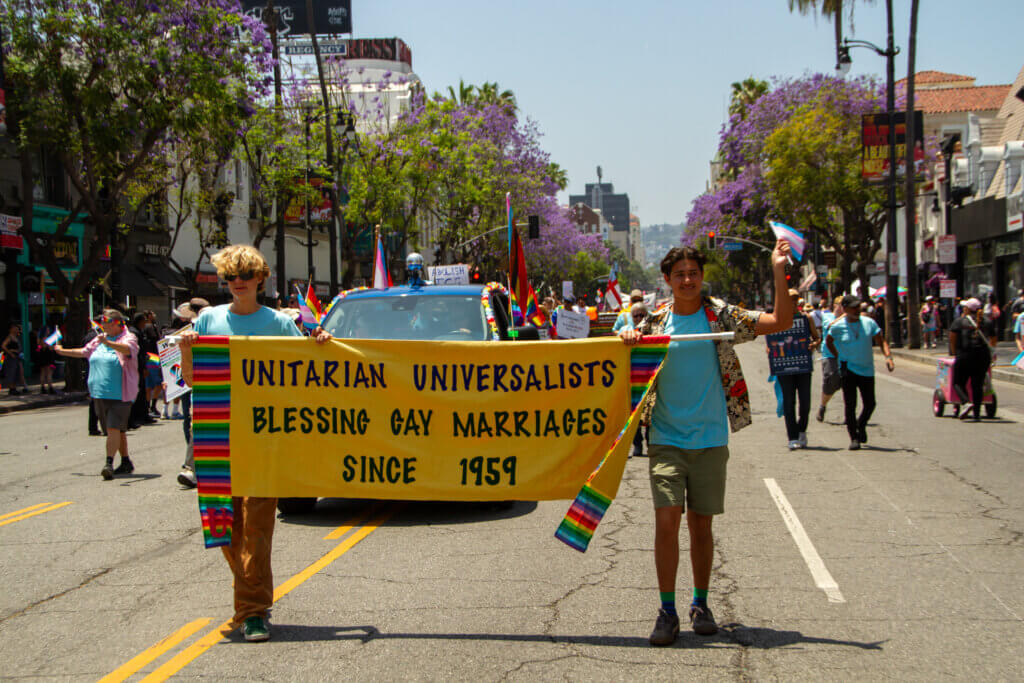 March with UUSM in the LA Pride Parade on June 14th